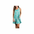 thumbnail image 1 of Robes T-Shirt Décontractées d'Été pour Femmes, Robe Débardeur Plissée Simple de Plage, 2TG, Vert Clair, 1 of 4