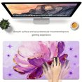 thumbnail image 6 of LIVEKEY Mouse Pad Durable Easy Clean Ultra Large 80x40x0.3cm Full Desk Coverage with Gorgeous Purple Flower Pattern for Gaming and Office, 6 of 6