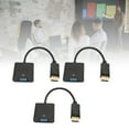 thumbnail image 3 of DisplayPort To VGA Adapter, 1920x1080 Gold Plated Compact Design  To VGA Adapter 3Pcs 60Hz  For Laptop, 3 of 8