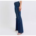 thumbnail image 2 of Judy Blue Mid-Rise Rhinestone Side Panel Detail Flare Jeans (27), 2 of 4