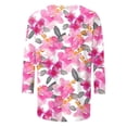 thumbnail image 5 of YDLCAFD Easter Womens Fashion Round Neck Short Sleeved Printed T Shirt Top, 5 of 5