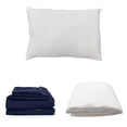thumbnail image 1 of Protector Spring Air Individual + Sábanas Softy Azul Marino+ Almohada Frosty, 1 of 7