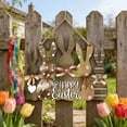 thumbnail image 5 of HuiXinOu Easter Bunny Wooden Tag Sign, Indoor Outdoor Hanging Decoration for Spring Home Door Wall Farmhouse Holiday Decor, 5 of 7