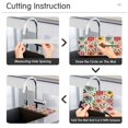 thumbnail image 5 of Yayeee Faucet Mat for Kitchen Sink 14.7" Diatomite Long Splash Guard Pad, Colorful Flowers, 5 of 7