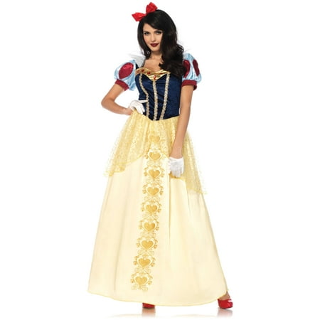 Leg Avenue Women's Deluxe Classic Snow White Princess Halloween Costume