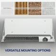thumbnail image 3 of VIVO White Flip Down 24 inch Keyboard Tray Wall Mount with Mouse Pad, 3 of 8