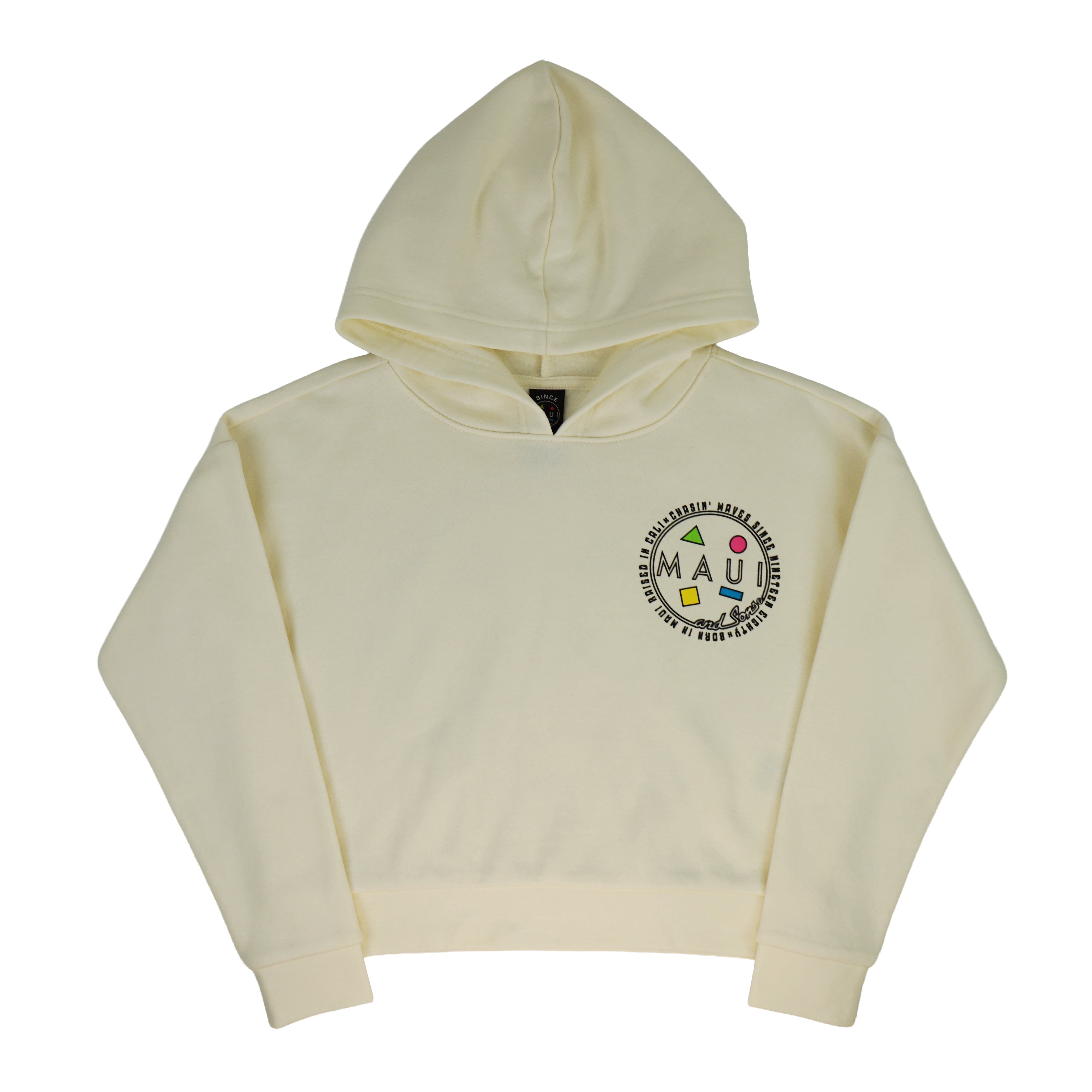 Maui and Sons Girl's Chaser Fleece Pullover Hoodie Double Sided Graphic Sweatshirt