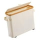 thumbnail image 3 of Organizador de baño con soporte para papel higiénico de bambú beige, 3 of 9