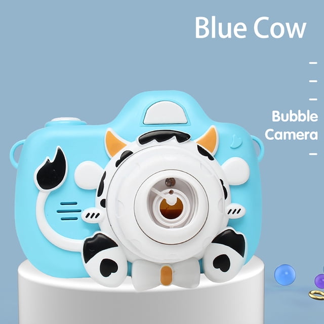 HUASHENG Children's Bubble Camera Toy Cat Cute Cow Bubble Machine Bubble Blowing Toy