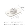 thumbnail image 4 of Zootealy 8 Pcs Paste Type Universal Pulley, Rotation à 360 Degrés, Poulies Universelles, Type Boule, Boîte de Rangement pour Lit, Roue Universelle, Mini Roulettes Auto-Adhésives Mignonnes en Plastique Solide, 4 of 6