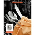 thumbnail image 5 of VEVOR 30-Piece Silverware Set, Food-Grade Stainless Steel Flatware Utensils, Mirror Finished Cutlery Set, Dishwasher Safe Eating Tableware for Kitchen Home, Service for 6, Include Knife Fork Spoon, 5 of 9
