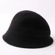 thumbnail image 4 of Sombrero de pescador de lana pura estilo coreano para otoño e invierno, artístico, térmico, resistente al viento, a juego, plegable, 4 of 5
