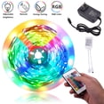 thumbnail image 1 of Plastic 150-LED SMD3528 24W RGB IR44 Light Strip Set with IR Remote Controller (White Lamp Plate), 1 of 8
