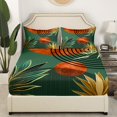 thumbnail image 3 of Erosebridal Minimalst Sheet Set Queen, Modern Geometric Bedding Sets Queen Size, Swirl Circle Decor, 4 Pieces, 3 of 7