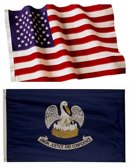 Louisiana Flag nylon material Made in the USA