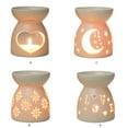 thumbnail image 6 of Ceramics Hollowed Out Florals Tealight Holder Oil Burners Aromatherapies Diffusers for Aesthetic Home Decors, 6 of 8
