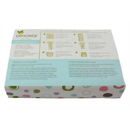 - OsoCozy Prefolds Bleached - 6 pack - Size 1 Infant 7-15 lbs
