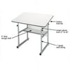 Alvin Table Gray Base with White Top