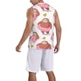 thumbnail image 5 of Rocae Sloth with Donuts1 for Men's Basketball Jersey Lightweight and Breathable Athletic Tank Top,Quick-Drying Sports Jersey X-Large, 5 of 9