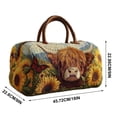 thumbnail image 2 of Cow Plaid Patchwork Travel Bag with Spacious Storage and Adjustable Shoulder Strap for Weekend Gym and Daily Commute Fashion Accessory, 2 of 7