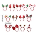 thumbnail image 4 of 12 Uds. De diademas navideñas para mujer, clásicas astas de reno, Santa, árbol de Navidad, hebilla para el pelo, diadema encantadora, Accesorio para el cabello Muñeco de nieve sombrero rojo Qarigey AP013012-23, 4 of 6