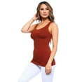 thumbnail image 2 of Women's Sleeveless Seamless Tank Top - Brick Red, 2 of 5