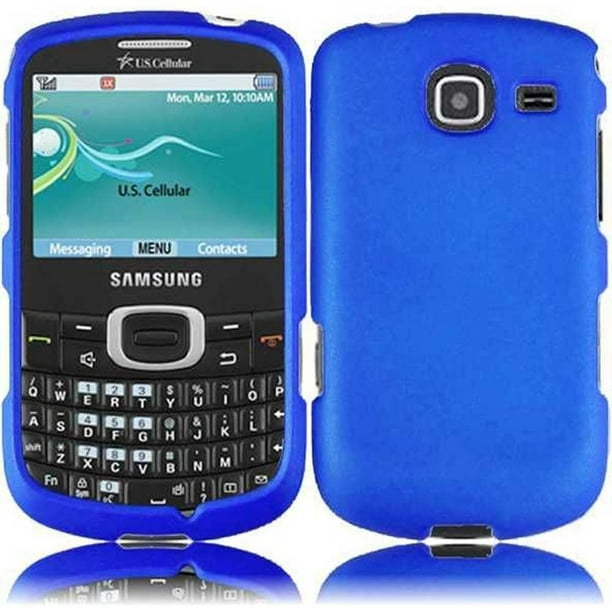 Hard Rubberized Case Plus Stylus Pen Opener For Samsung Freeform 4 R390 Blue Walmart Com