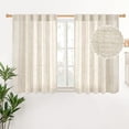 thumbnail image 1 of Cortinas cortas de lino YoungStex de 91 cm de longitud para ventanas pequeñas, 1 of 8