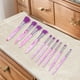 thumbnail image 5 of Conjunto de 10 Pcs de Brochas de Maquillaje Livianas para Viajes de Negocios de Lana de Fibra Artificial Plástico Morado, 5 of 5
