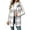 Gray, variant on Women's Plush Fleece Vest Button Down Sleeveless Plaid Hooded Vest Casual Warm Winter Thick Jackets with Pockets