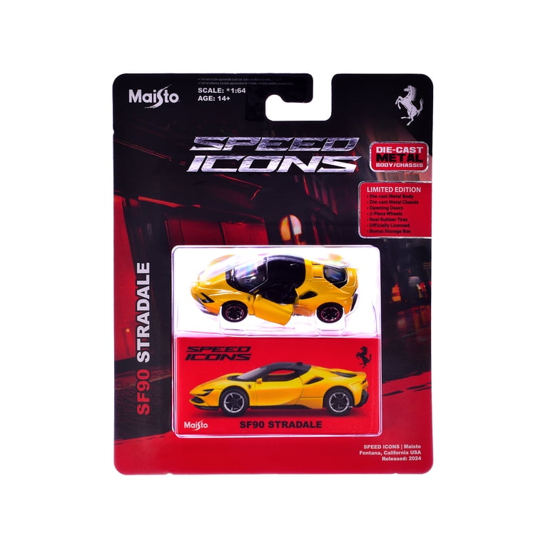 Ferrari SF90 Stradale Yellow with Black Top 