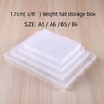 thumbnail image 2 of wqlpp-B6 Clear Plastic Storage Box, 5x7 Inch Flat Case Holder for Beads/Tools/Letters/Papers, 2 of 4