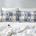 thumbnail image 5 of Juego de Ropa de Cama para Niños Adolescentes Hombres Béisbol Funda de Edredón Tema Deportivo, 5 of 5