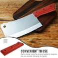 thumbnail image 4 of DRAFIDEEP 1 Set Kitchen Cutter Handle Grip Brown Wood for Home Users and Professional Cooks Stable, 4 of 6
