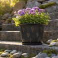 thumbnail image 6 of Thickened Plastic Flower Pot For Outdoor Sun Protection, Home Gardening Planter With Base Tray, UV Resistant Container For Balcony Yard Planting, 6 of 6