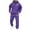 Dark Purple, variant on GDREDA Mens Hoodie Set Autumn Winter Fashion Casual Letter Printed Sports Long Sleeve Two Piece Sweatsuit Red,S