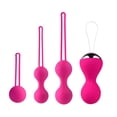 thumbnail image 4 of 4 Uds. Bolas Kegel para mujer, fortalecimiento del suelo pélvico, Control de la vejiga, pelota de ejercicio Kegal recargable, rosa y roja, 4 of 8