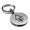 Silver, variant on Stainless Steel Phosphorus Alchemy Symbol Round Medallion Keychain Circle Ring