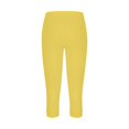 thumbnail image 4 of Yellow Women's Leggings, Capri Leggings For Women 2024 High Waisted Cutout Yoga Capris Lightweight Cozy Cropped Pants Solid Soft Pajams Pants,Women's Legging XXL, 4 of 4