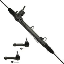 Detroit Axle - Rack and Pinion for 2001-2004 Dodge Grand Caravan Chrysler Town & Country 2002 2003 Complete Power Steering Rack and Pinion Assembly, 2 Outer Tie Rods Replacement
