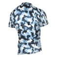 thumbnail image 2 of joogoo Blue Pattern Men's Cycling Jerseys Mountain Bike Short Sleeve Tops XL, 2 of 7