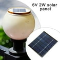thumbnail image 2 of Small 2W Solar Panel 6V Solar Board Upgrades for Wall Light Artware Lawn Light, 2 of 8