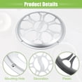 thumbnail image 4 of Housse de Haut-Parleur de Voiture Universelle 10 Pouces Ronde 10 Pouces Haut-Parleur Audio Protection Subwoofer avec Vis de Montage ABS Ton Argent - Lot de 2, 4 of 8