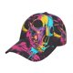 thumbnail image 1 of Fotbe Neon Gothic Skull Moon Gorro Clásico de Béisbol, Gorra Ajustable con Broche Snapback, Gorro de Exterior de Algodón Suave, 1 of 6