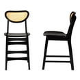 thumbnail image 3 of Pemberly Row 24" Wood Counter Stool in Dark Brown (Set of 2), 3 of 9