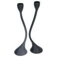 thumbnail image 4 of Candlesticks, Romantic Style Candle Holder 2 Pcs Rustic Black  For Bars For Restaurants, 4 of 8