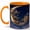 Orange, variant on Crescent Moon Village 11oz Ceramic Mug, Starry Sky Coffee Cup