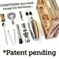 thumbnail image 5 of Mixology & Craft 11-Piece Bartender Kit with Wood Stand Crate, Silver, 5 of 5