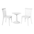 thumbnail image 1 of Strata Furniture 2 Chaises Rio en Polypropylène avec Table Germée en Blanc, 1 of 2