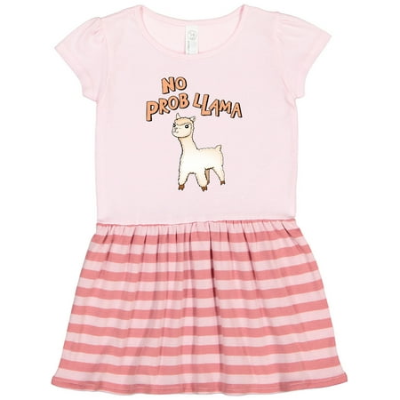 

Inktastic No Prob Llama Cute Llama Gift Toddler Girl Dress